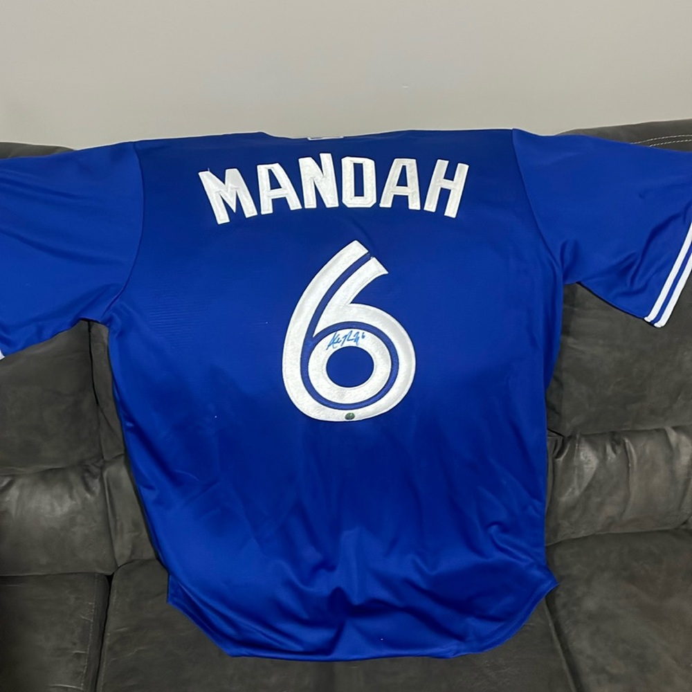 Signed Alek Manoah Toronto Blue Jays Jersey